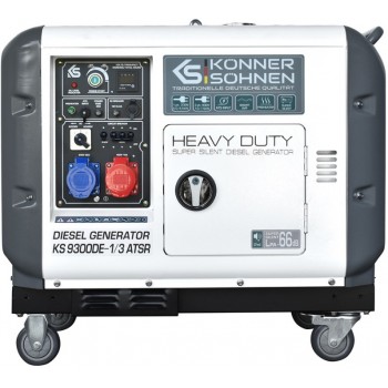  "Dyzelinis generatorius KONNER & SOHNEN KS 9300 DE 1/3 ATSR Super S 230V / 400V 6500W"